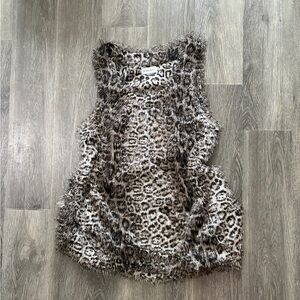 Leopard Print Sleeveless Top